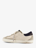 Golden Goose Deluxe Brand Super-star leather and suede sneakers with iconic side logo - Creamgreyolive Greendark Blue