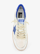 Golden Goose Ballstar leather sneakers with iconic side logo - Whitebluette