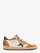 Golden Goose Deluxe Brand Ballstar sneakers in suede and leather with iconic side logo - White Beigewarm Brownoliveblac