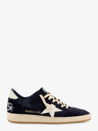 Golden Goose Deluxe Brand Ballstar suede sneakers with iconic side logo - Dark Bluewhite