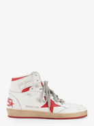 Golden Goose Sky Star leather sneakers with iconic side logo - Whitered