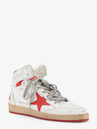 Golden Goose Sky Star leather sneakers with iconic side logo - Whitered