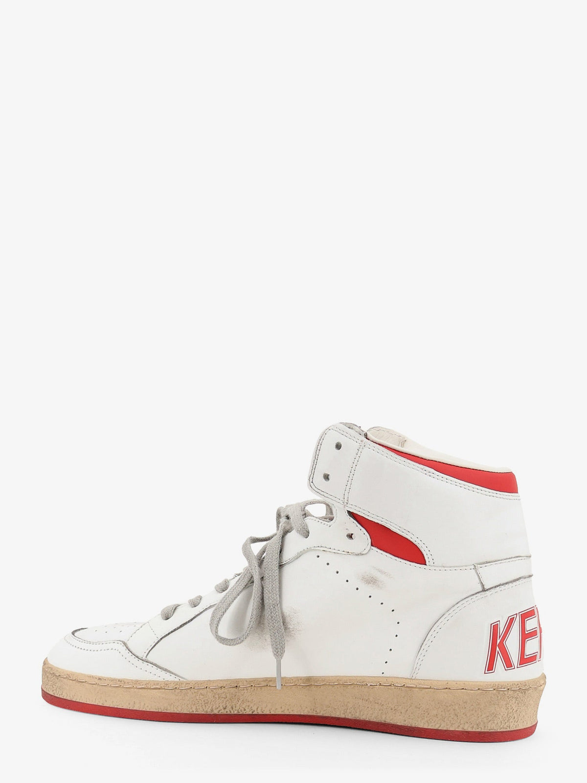 Golden Goose Sky Star leather sneakers with iconic side logo - Whitered