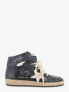 Golden Goose Sky Star sneakers in leather with a used effect - Blackwhite