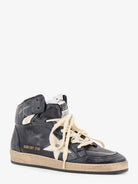 Golden Goose Sky Star sneakers in leather with a used effect - Blackwhite