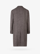Golden Goose Deluxe Brand Daster virgin wool coat - Beigeantracite