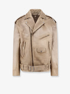 Golden Goose Deluxe Brand Phoebe Over leather jacket - Mellow Buff
