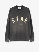 Golden Goose Deluxe Brand Cotton sweatshirt with front logo - Charcoal