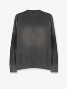 Golden Goose Deluxe Brand Cotton sweatshirt with front logo - Charcoal