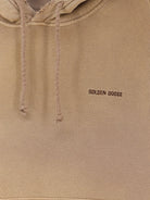 Golden Goose Deluxe Brand Cotton sweatshirt with front embroidered logo - Decorativ Thread 1: 100% Polye