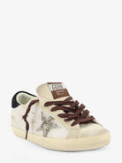 Golden Goose Deluxe Brand Super-star suede sneakers with iconic side logo - Whiteseedpearlblack