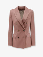 Golden Goose Deluxe Brand Diva Light Dry Wool Blazer - Bronze Pink