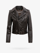 Golden Goose Deluxe Brand Slim fit Destiny lived-in effect leather biker - Black