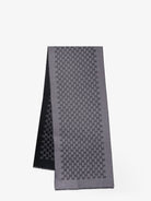 Gucci Double wool jacquard scarf with GG motif - Anthraciteblack