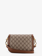 Gucci Coated canvas Gucci Horsebit 1955 crossbody bag with GG Supreme motif - Beige