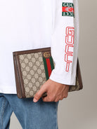 Gucci Ophidia GG fabric clutch bag - Bebnacerovrv