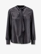 Gucci Gucci Primavera GG silk shirt - Blackgrey