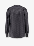 Gucci Gucci Primavera GG silk shirt - Blackgrey