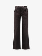 Gucci Cotton denim trousers with Horsebit detail - Brown