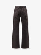 Gucci Cotton denim trousers with Horsebit detail - Brown