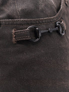 Gucci Cotton denim trousers with Horsebit detail - Brown