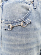 Gucci Stonewashed cotton denim jeans - Lightblue