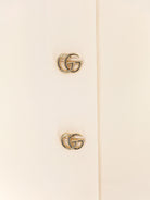 Gucci Wool crêpe skirt with Double G button - Whitemagnolia