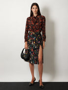 Gucci Printed silk shirt - Blackredmc