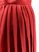 Gucci Pleated silk midi skirt - Fire