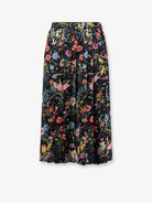 Gucci Silk midi skirt with floral print - Blackmulticolormc