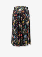 Gucci Silk midi skirt with floral print - Blackmulticolormc