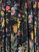Gucci Silk midi skirt with floral print - Blackmulticolormc