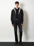 Gucci Reversible cotton and GG nylon jacket - Black