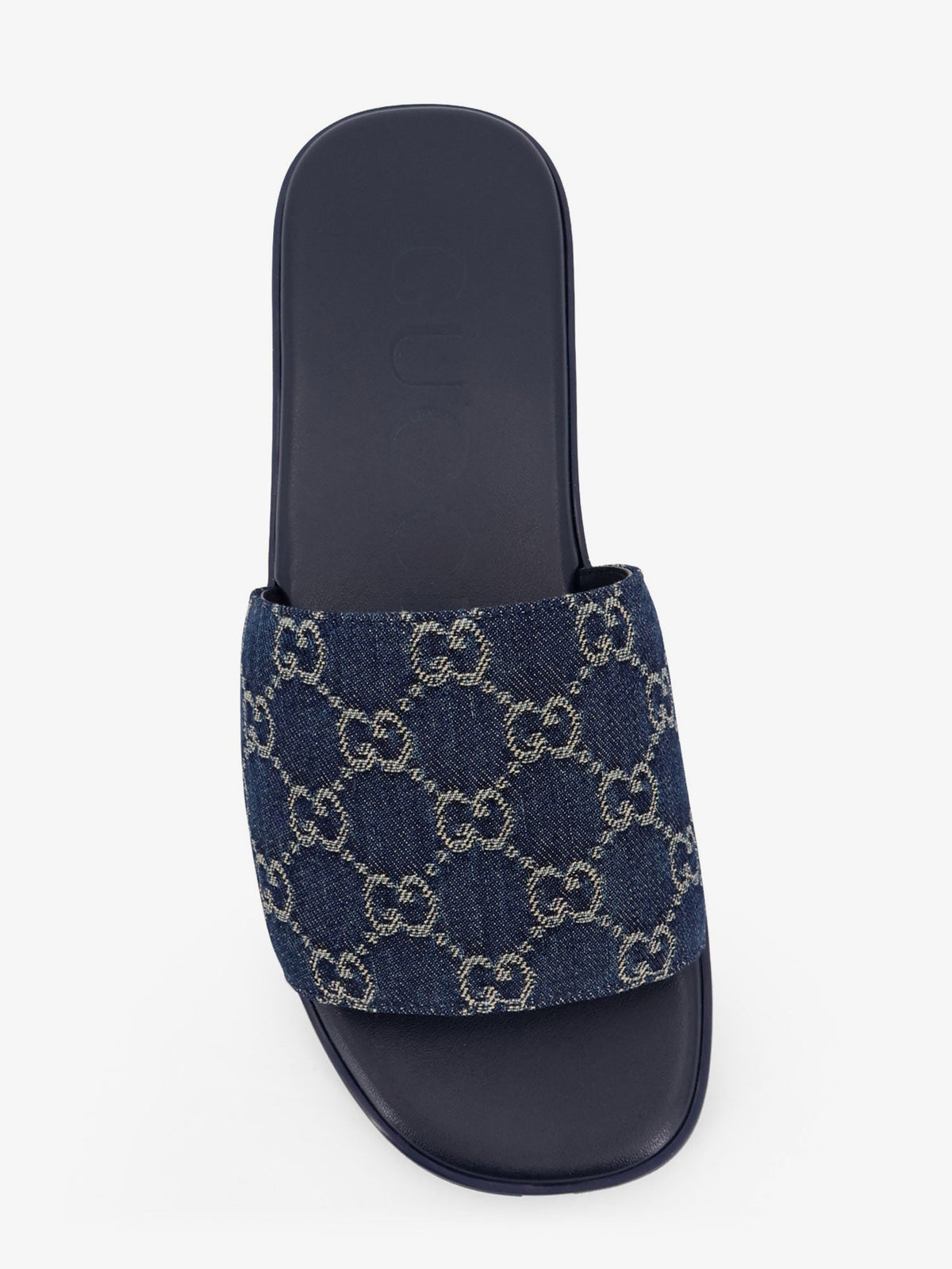 Gucci Denim sandals with GG motif - Flurry Blue