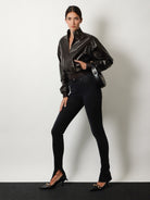 Gucci Soft nappa leather bomber jacket - Darkchocolate