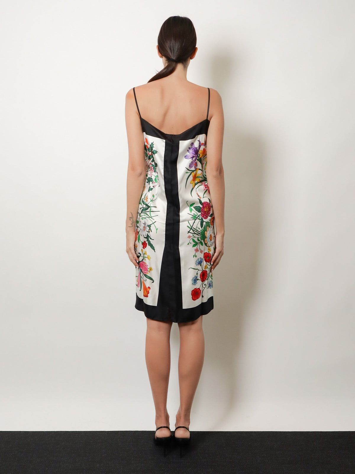 Gucci Gucci Primavera dress with Gucci Flora print - Whiteblack