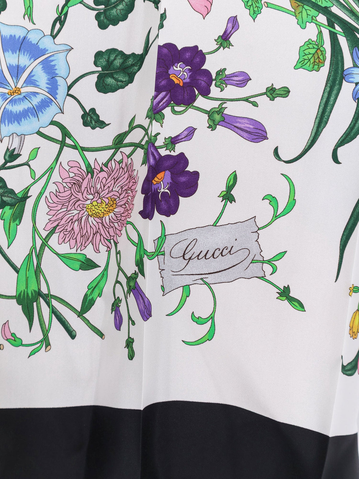 Gucci Gucci Primavera dress with Gucci Flora print - Whiteblack