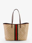 Gucci Tribeca coated canvas shopping bag with GG motif - Beige