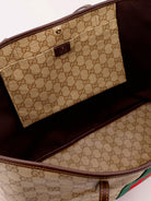 Gucci Tribeca coated canvas shopping bag with GG motif - Beige