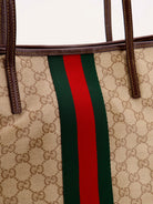 Gucci Tribeca coated canvas shopping bag with GG motif - Beige