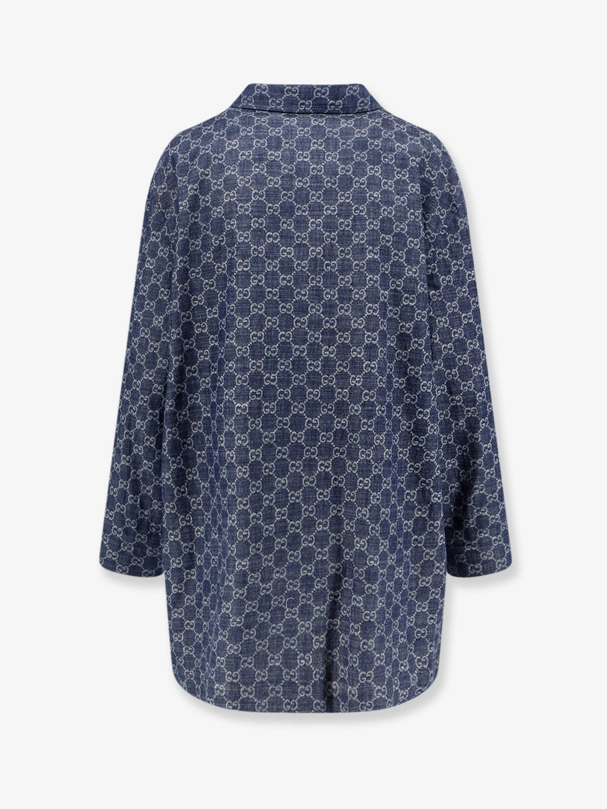 Gucci Cotton shirt with all-over GG motif - Blue