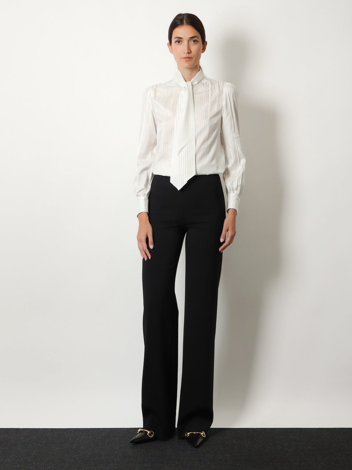 Gucci Striped silk shirt - Whiteazure
