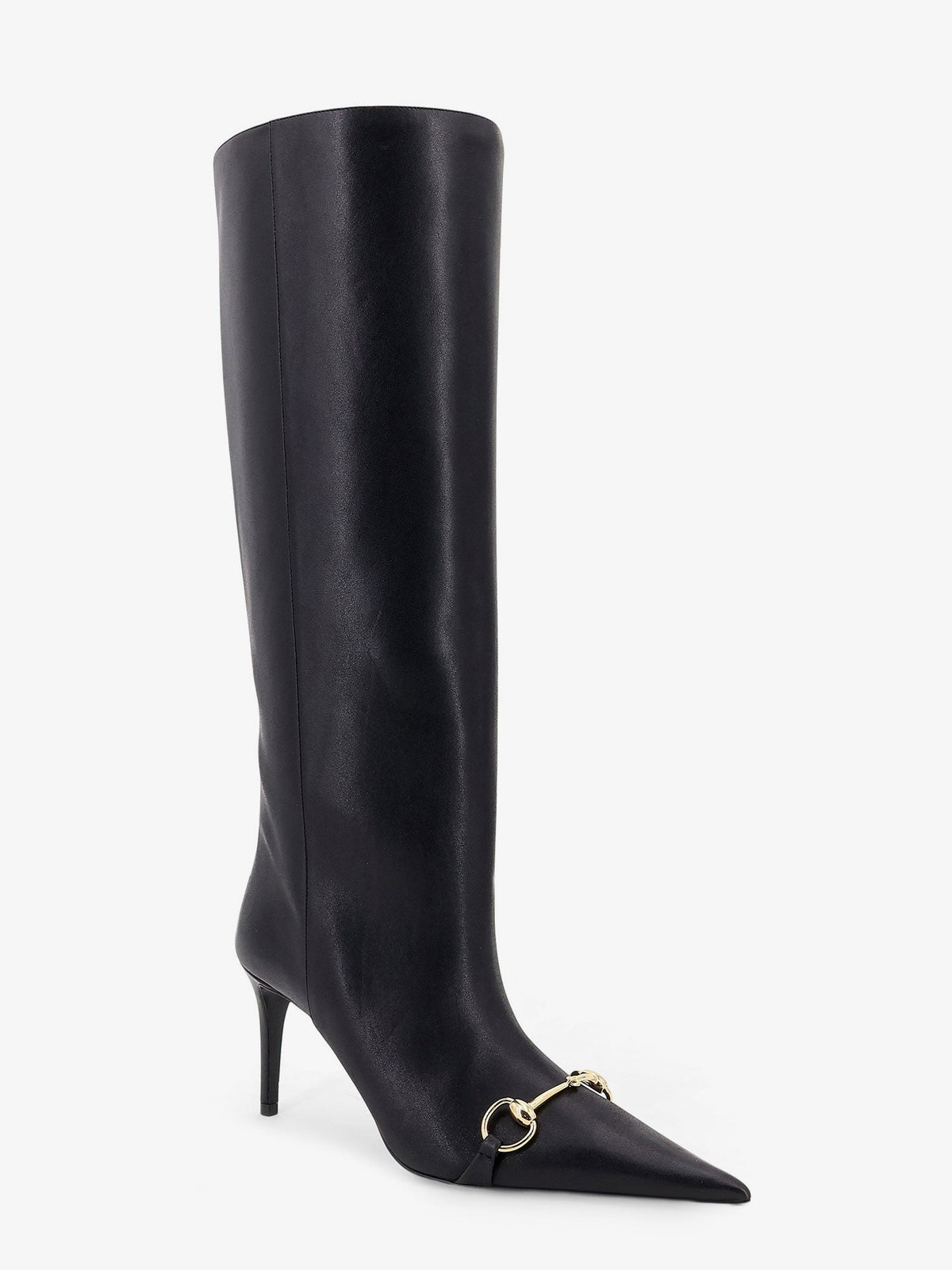 Gucci Donna slip-on leather boots - Black