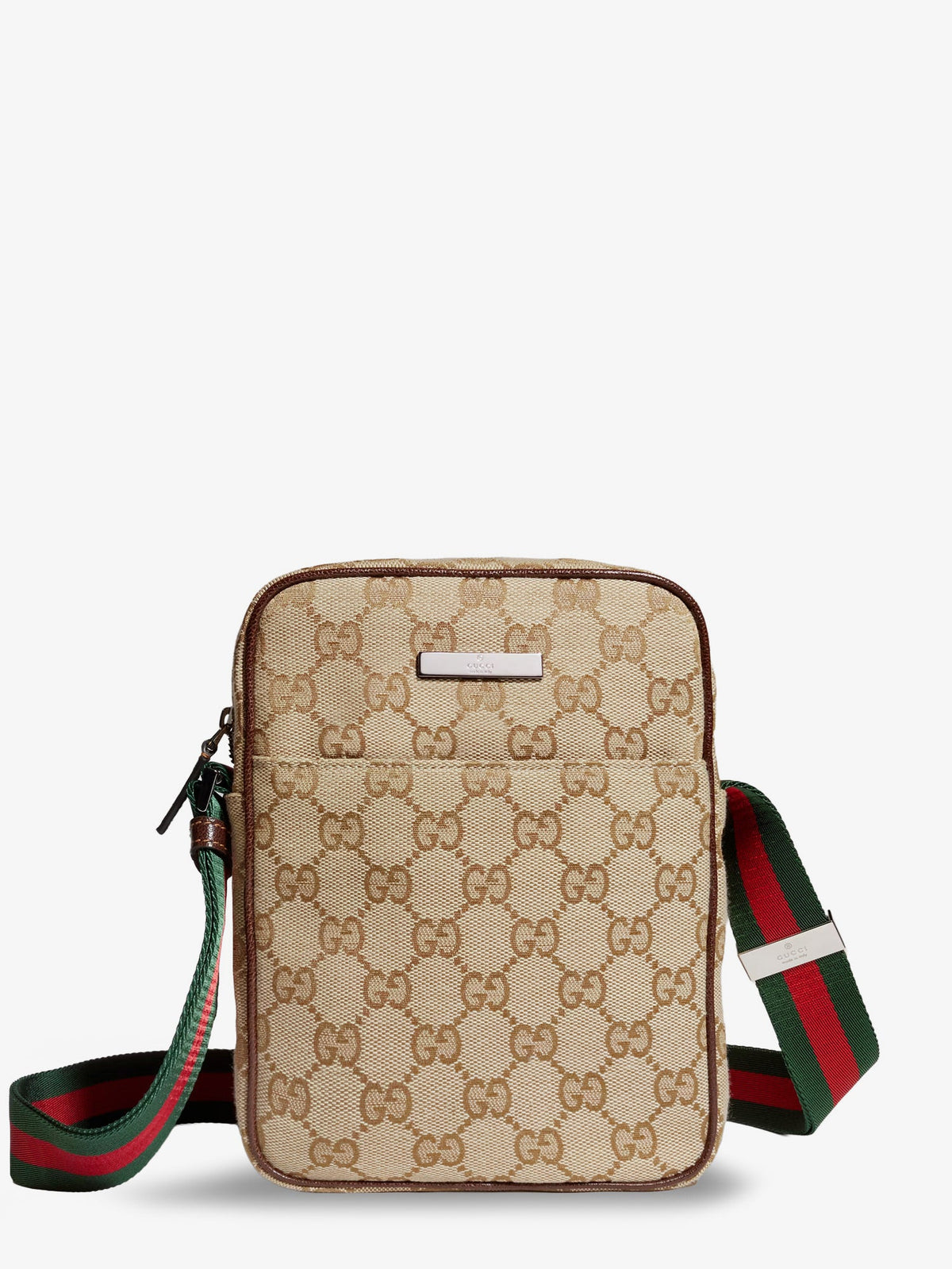 Gucci Gucci Tag GG fabric crossbody bag - Sandbrown
