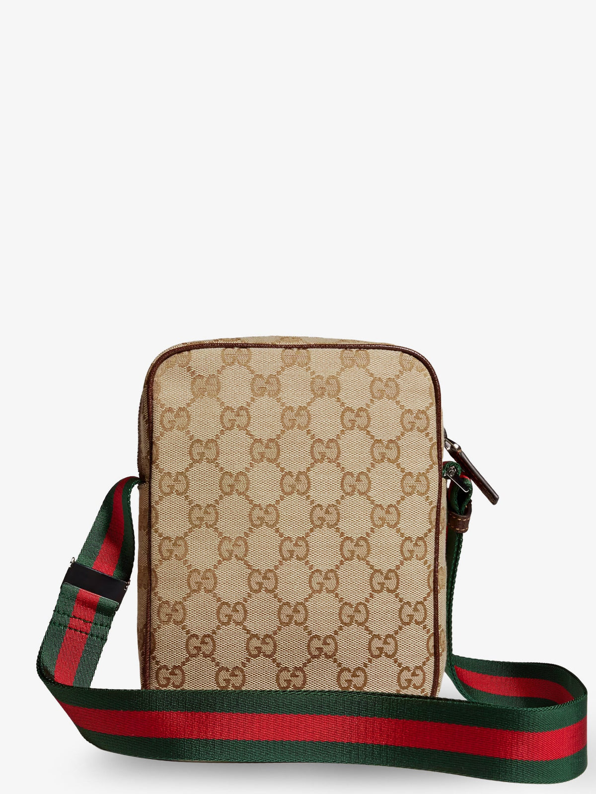 Gucci Gucci Tag GG fabric crossbody bag - Sandbrown