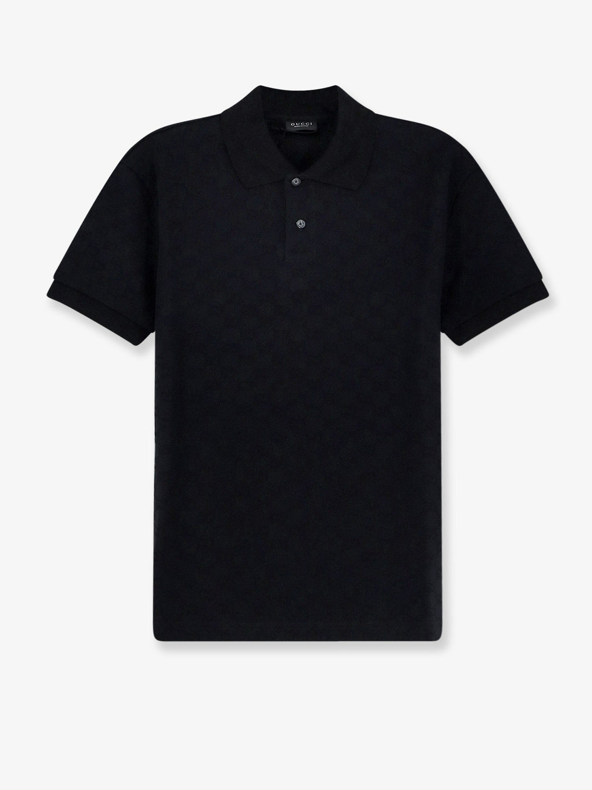 Gucci GG viscose blend polo shirt - Black