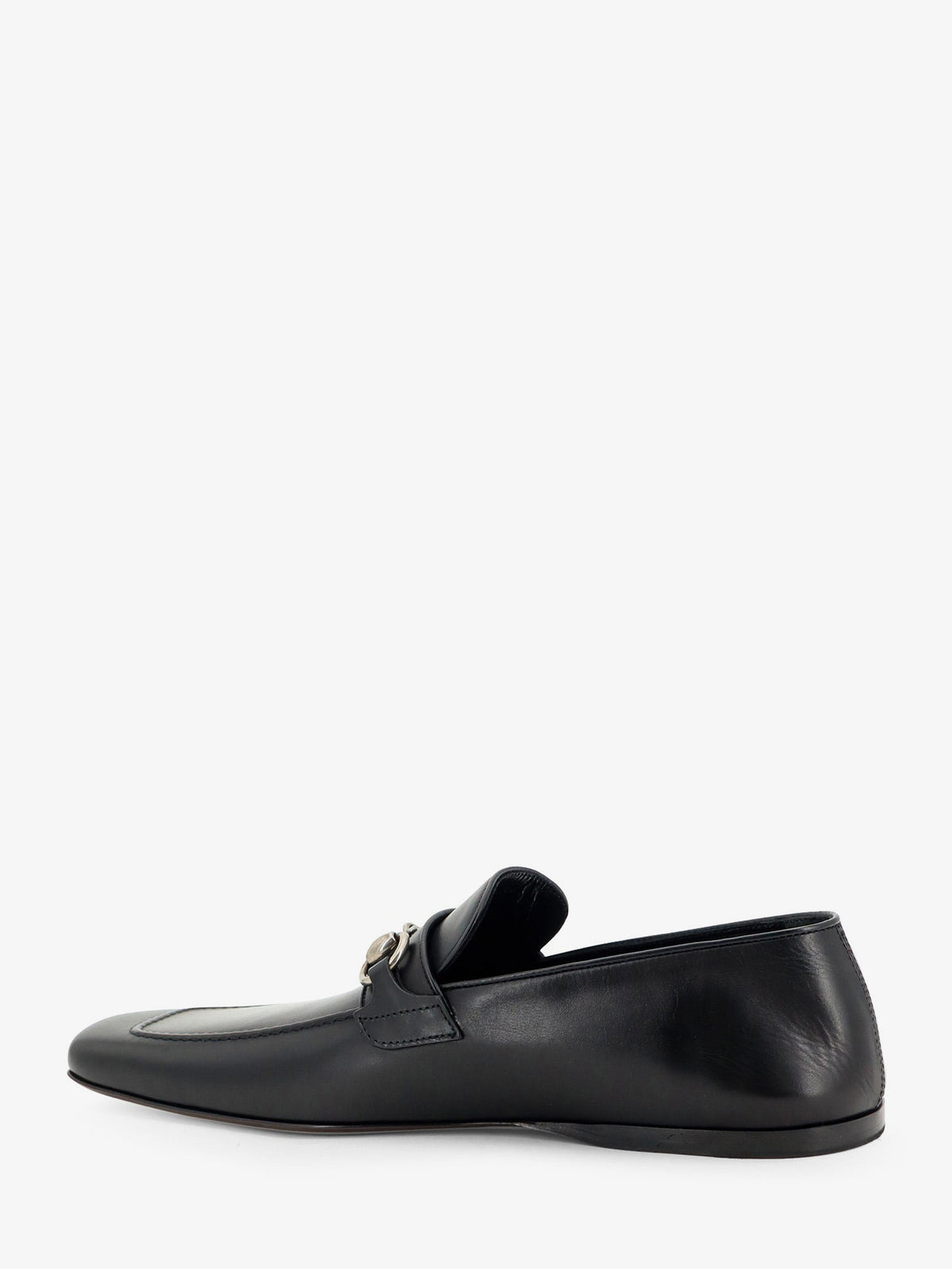 Gucci Leather loafers with metal Horsebit - Black