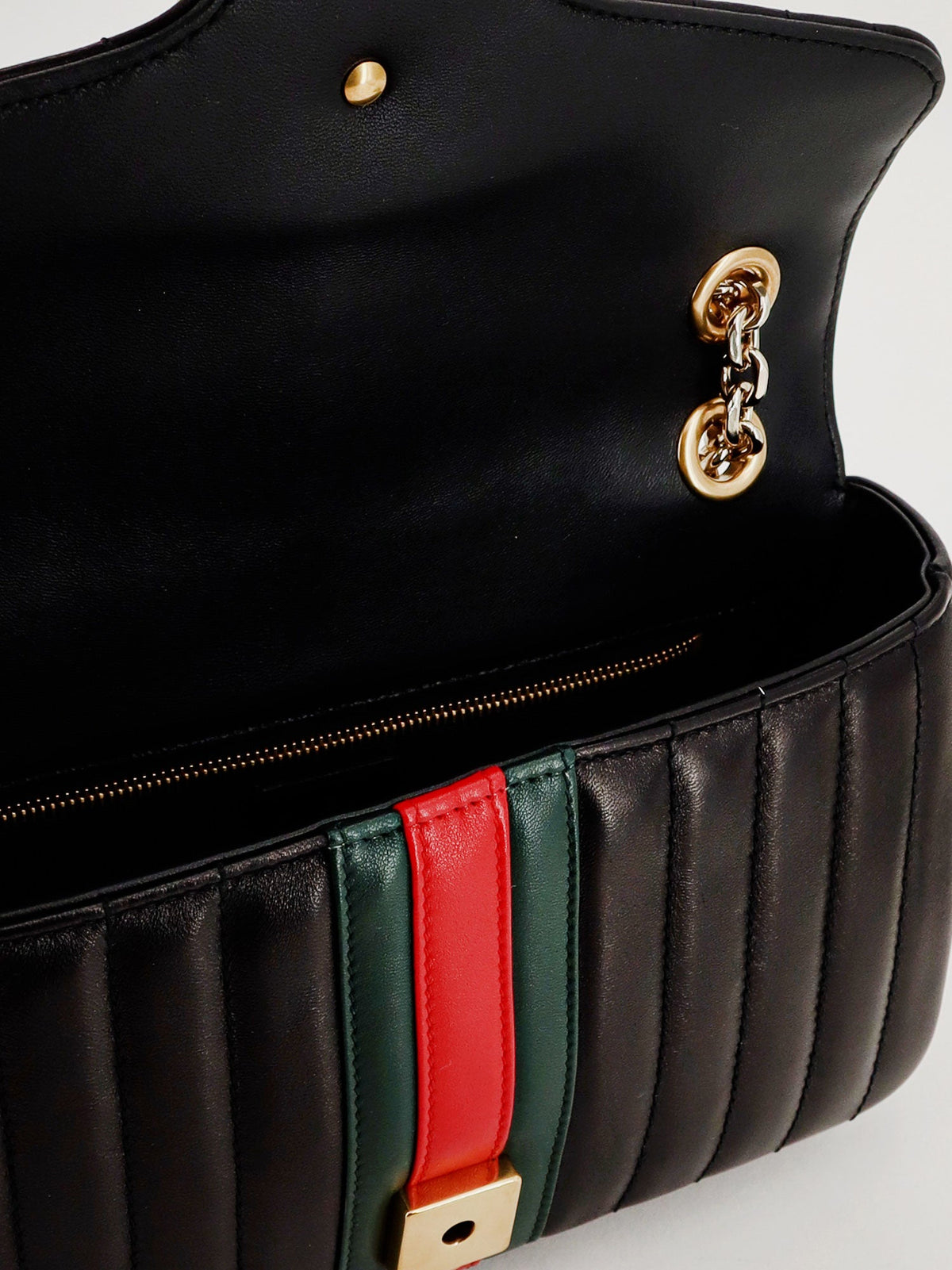 Gucci Jetset GG Marmon leather shoulder bag - Black