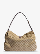 Gucci Jackie Flap GG canvas shouder bag - Sandbrown