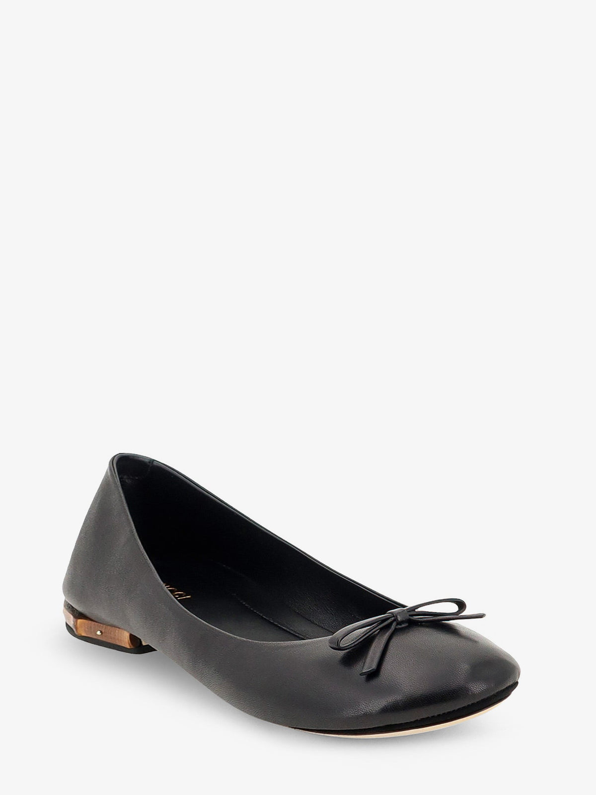 Gucci Leather and bamboo ballrinas - Black